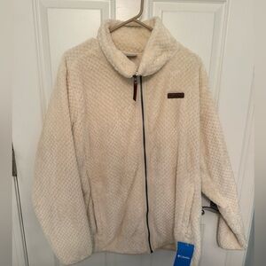 NWT Columbia Women's Off-White Teddy Jacket 2X
